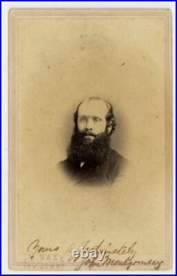James JP Ball African American Photographer 1860 ID Gentleman CDV Photo Black