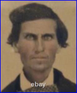 Jesse James Real Father, Reverend Robert Salle James Tintype Photo. SUPER RARE