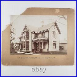 John Hechtner House Princeton Cabinet Photo c1885 Illinois Antique Card Old A157