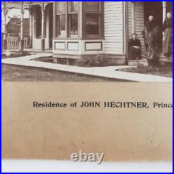 John Hechtner House Princeton Cabinet Photo c1885 Illinois Antique Card Old A157