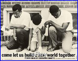 John LEWIS Come Let Us Build a New World Together SNCC Poster by Danny LYON