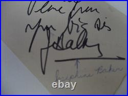 Josephine Baker Signed Lot REAL AUTOGRAPH Black Americana Performer Cabaret Jazz