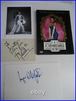 Josephine Baker Signed Lot REAL AUTOGRAPH Black Americana Performer Cabaret Jazz