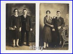 Judaica Jewish Photographer Photo POSTCARD RPPC YIDDISH COUPLE IN LOVE MESSAGES