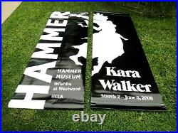Kara Walker 2008 Hammer Museum 2-Sided Diptych Street Banner Rare Ltd Edition