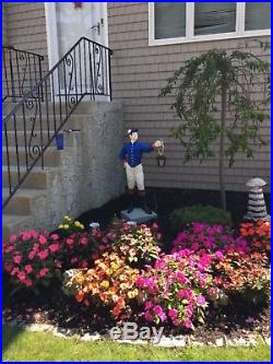 LAWN JOCKEY 44 Concrete Statue (Possible FREE Delivery. ASK) Horse, Yard, Garden