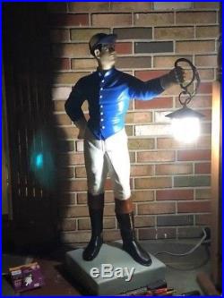 LAWN JOCKEY 44 Concrete Statue (Possible FREE Delivery. ASK) Horse, Yard, Garden