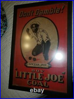 LITTLE JOE COAL ADVERTISEMENT DONT GAMBLE! 1940s BLACK AMERICANA