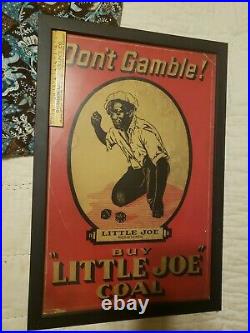 LITTLE JOE COAL ADVERTISEMENT DONT GAMBLE! 1940s BLACK AMERICANA