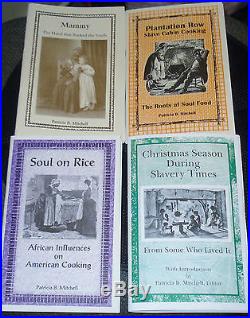 LOT OF 4 AFRICAN AMERICAN HISTORICAL COOKBOOKS BY PATRICIA B. MITCHELL