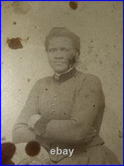 LUCY REDMAN Washington D. C. ID antique Cabinet Photo African American Black