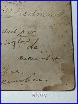 LUCY REDMAN Washington D. C. ID antique Cabinet Photo African American Black