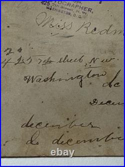 LUCY REDMAN Washington D. C. ID antique Cabinet Photo African American Black