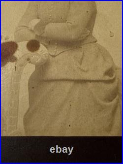 LUCY REDMAN Washington D. C. ID antique Cabinet Photo African American Black