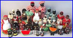 Large Black Americans Salt And Pepper Shaker Collection Racist Black American