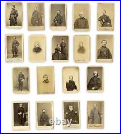 Large Lot Of Civil War Generals / 1860s CDV Soldier Photos