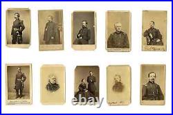 Large Lot Of Civil War Generals / 1860s CDV Soldier Photos