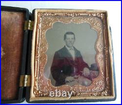 Law Civil War Daguerreotype Thermo Union Case Littlefield Parsons Man Photo