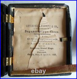 Law Civil War Daguerreotype Thermo Union Case Littlefield Parsons Man Photo