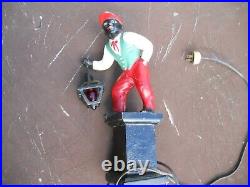 Lawn Jockey Nightlight Table Lamp! Rare! Jocko Holding Lantern