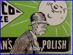 Lazy Mans Polish. Mfg. By C. F. LUSK Co. Politically Incorrect Advertising