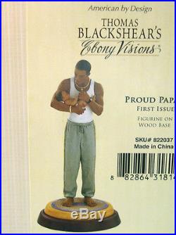Lenox Thomas Blackshear Proud Papa Ebony Visions Figurine 1st Edition COA New