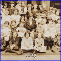 Little Mothers League Class Photo 1920s Philadelphia Campbell-Lyons School A224