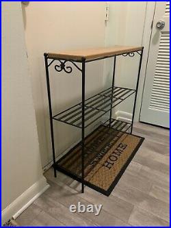 Longaberger Foundry Wrought Iron Metal Works Bookcase and Shelf