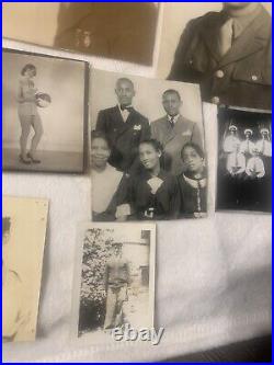 Lot Of 13 Antique 1900s African American Black Americana Portrait Photographs