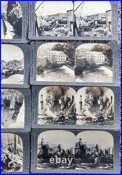 Lot Of 21 Keystone View Company Stereoview Cards of Train American Industry Farm