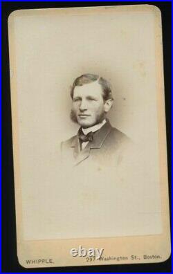 Lot boston men 1860s cdv photos j. W. Black whipple famous, military, political