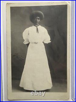 Lot of 17 Antique African American Black Women History RPPC Real Photo Postcards