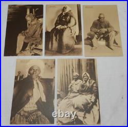 Lot of 5 Vintage Postcards African Americans Born Into Slavery Georgia