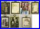 Lot of 7 Antique Brass Photo Frames with Photos of African Americans