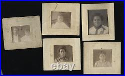 Lot of Miniature Antique Photographs African American Family Photo Black