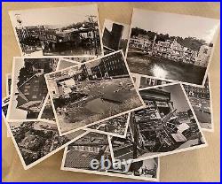 Lot of Vintage 19 Real 8x10 Photos Naugatuck CT Great Flood Disaster 19 Aug 1955