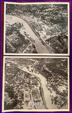Lot of Vintage 19 Real 8x10 Photos Naugatuck CT Great Flood Disaster 19 Aug 1955