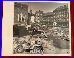 Lot of Vintage 19 Real 8x10 Photos Naugatuck CT Great Flood Disaster 19 Aug 1955