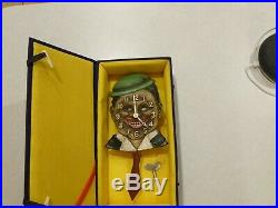 Lux DeLuxe Keebler Clock Dixie Boy Black Americana Works And Comes With Box