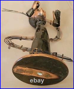 MCM COPPER FIGURINES of African AMERICAN JAZZ MUSICIANS BLACK AMERICANA AS IS