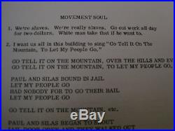 MOVEMENT SOUL1960s CIVIL RIGHTS LIVE ESP LP BOOKLET EX+
