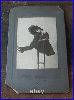 Maida Snyder Actress Cabinet Card Photo Signed Auto 1905 Baltimore Billboard