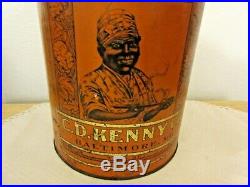 Mammy's Coffee 4 Lbs Large Can C D Kenny Co. Baltimore MD Black Americana