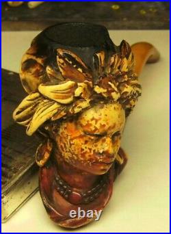 Marie Laveau Voodoo Queen of New Orleans Meerschaum Pipe