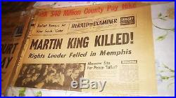 Martin Luther King Jr Murder-19 Items-April is 50th Anniversary-Black History