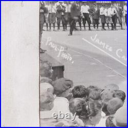 Mass Drill Philadelphia School Photo 1920s Children Bicycle Vintage Antique A228