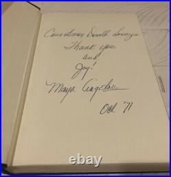 Maya AngelouI Know Why the Caged Bird SingsSIGNED 1st Ed1969 HC/DJ