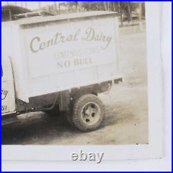Milk Truck Milne Bay New Guinea WW2 Photo 1940s Vintage Original Navy Dairy E382
