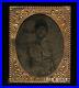 Miniature 1860s Tintype Photo Young African American Girl / Black Americana