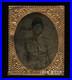 Miniature 1860s Tintype Photo Young African American Girl / Black Americana